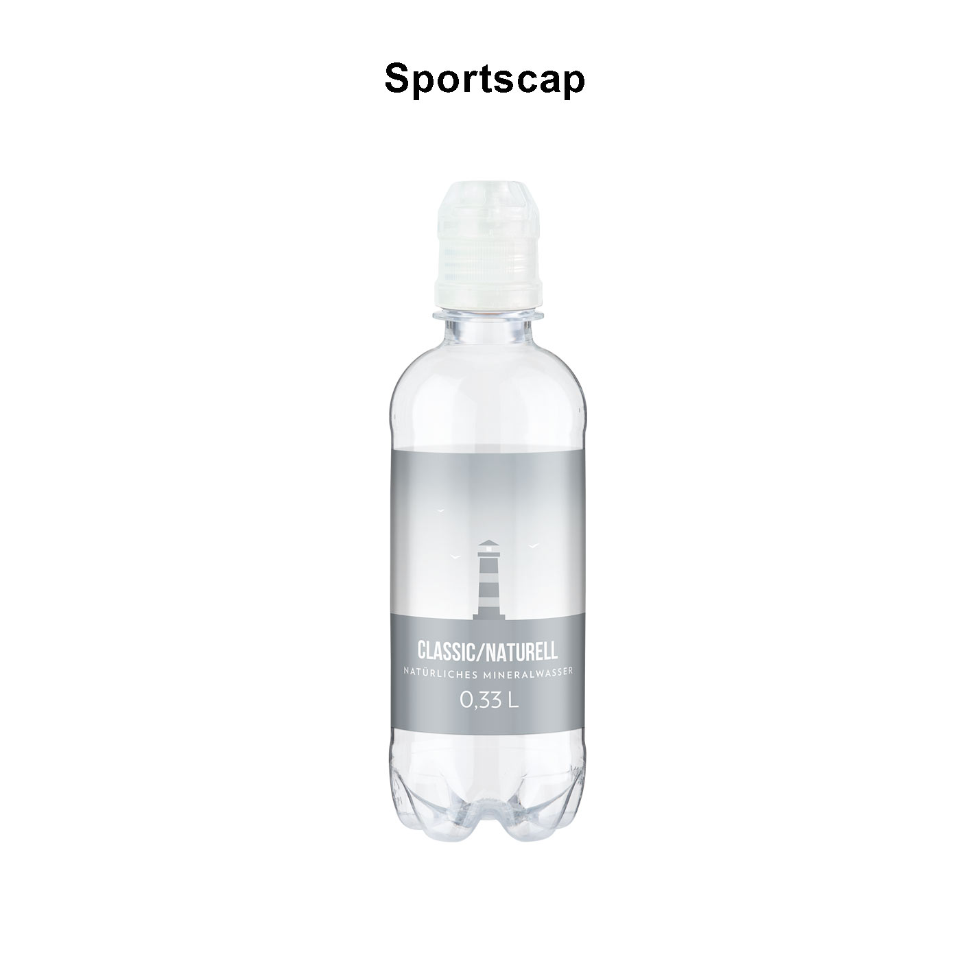 Mineralwasser Sportscap mit Logo