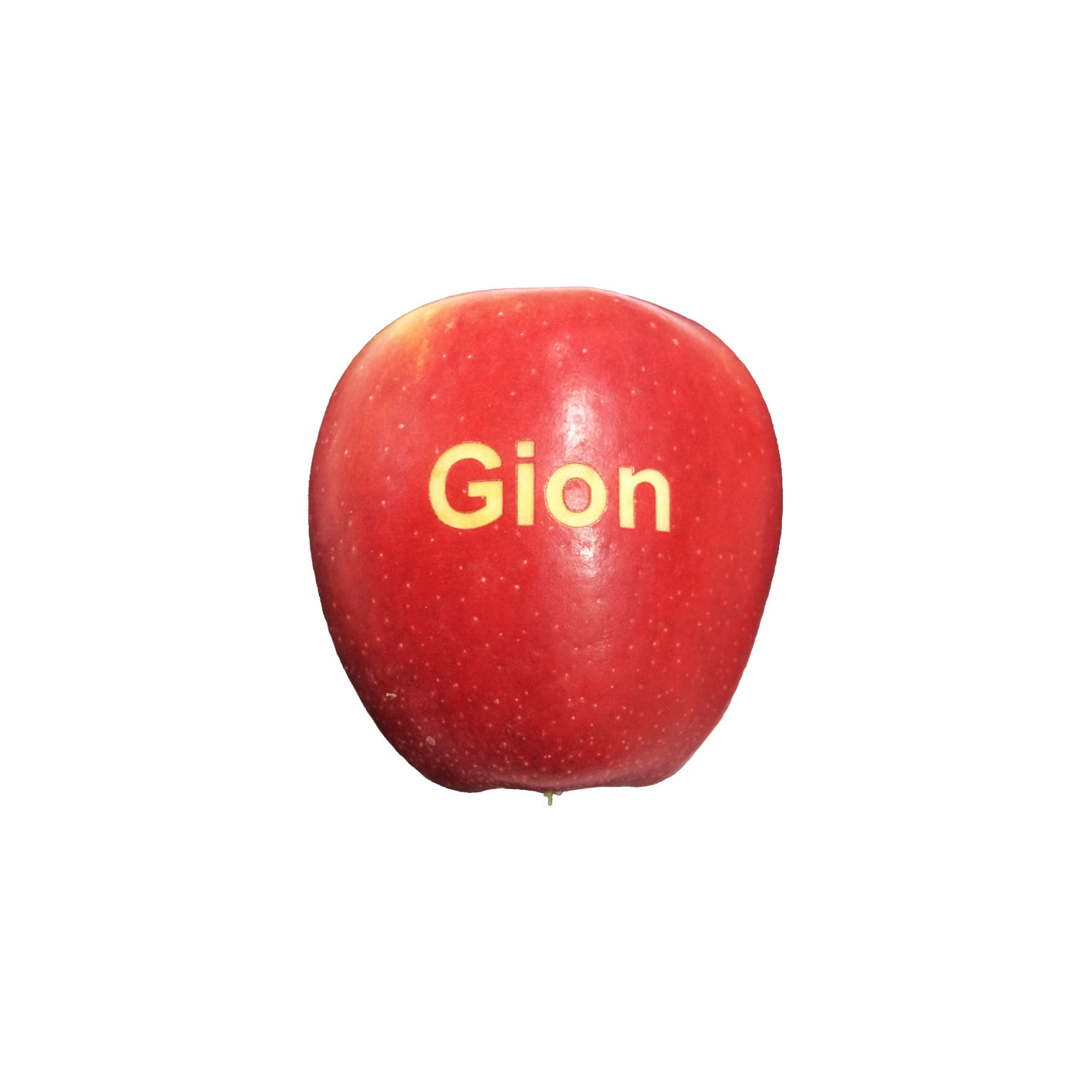Logo Apfel graviert